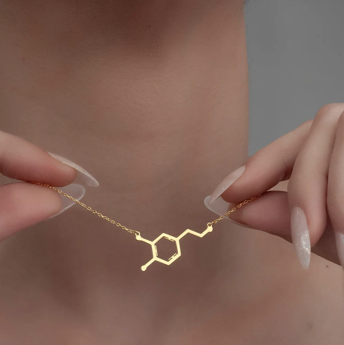 

Explosive New Dopamine Necklace Personalized High Quality Stainless Steel 18K Gold Plated Ladies Pendant Holiday Gift For Women