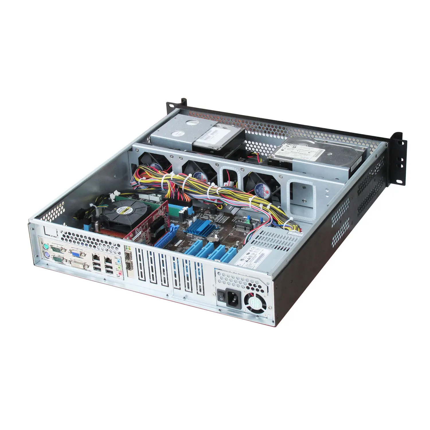 2U rack server chassis 6 standard 3.5 inch hard disk positions suitable for 12 * 10.5 inch and below motherboard empty chassis