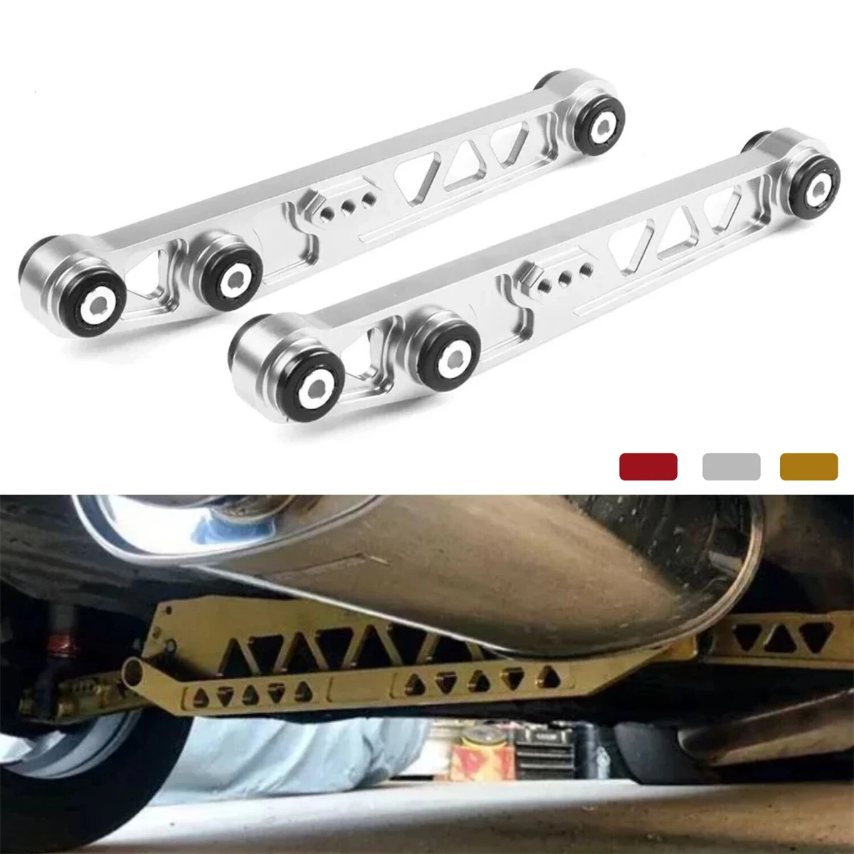 The rear aluminum subframe supports the subframe Subillet compatible with the 92-95 Honda Civic