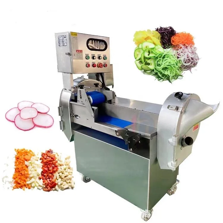 

Stainless Steel Double-head Automatic Fruit Cutter Dicer Slicer Fruit Shredder Vegetable Cutting Machine For Fine Cutting