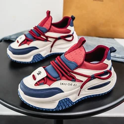 2025 New Spring and Autumn Men's Shoes Comfortable Men's Casual Shoes Light Luxury Versatile Fashion Thick Soled Sports Shoes