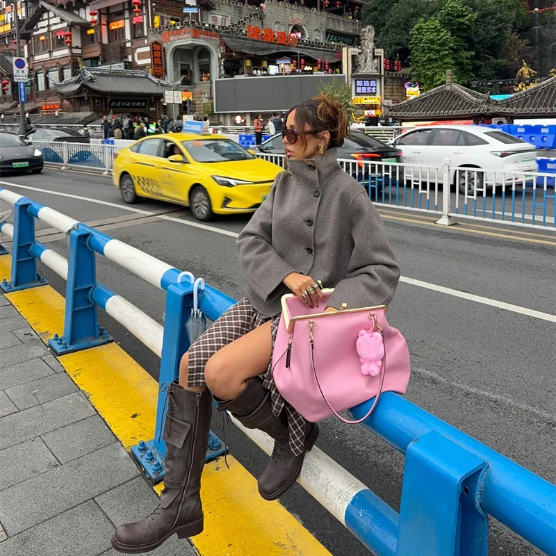 Luxury Elegant Women's Large Capacity Tote Bag Newest Clip Big Evening Bags Brand Designer Lady Handbag Fashion Crossbody Bag