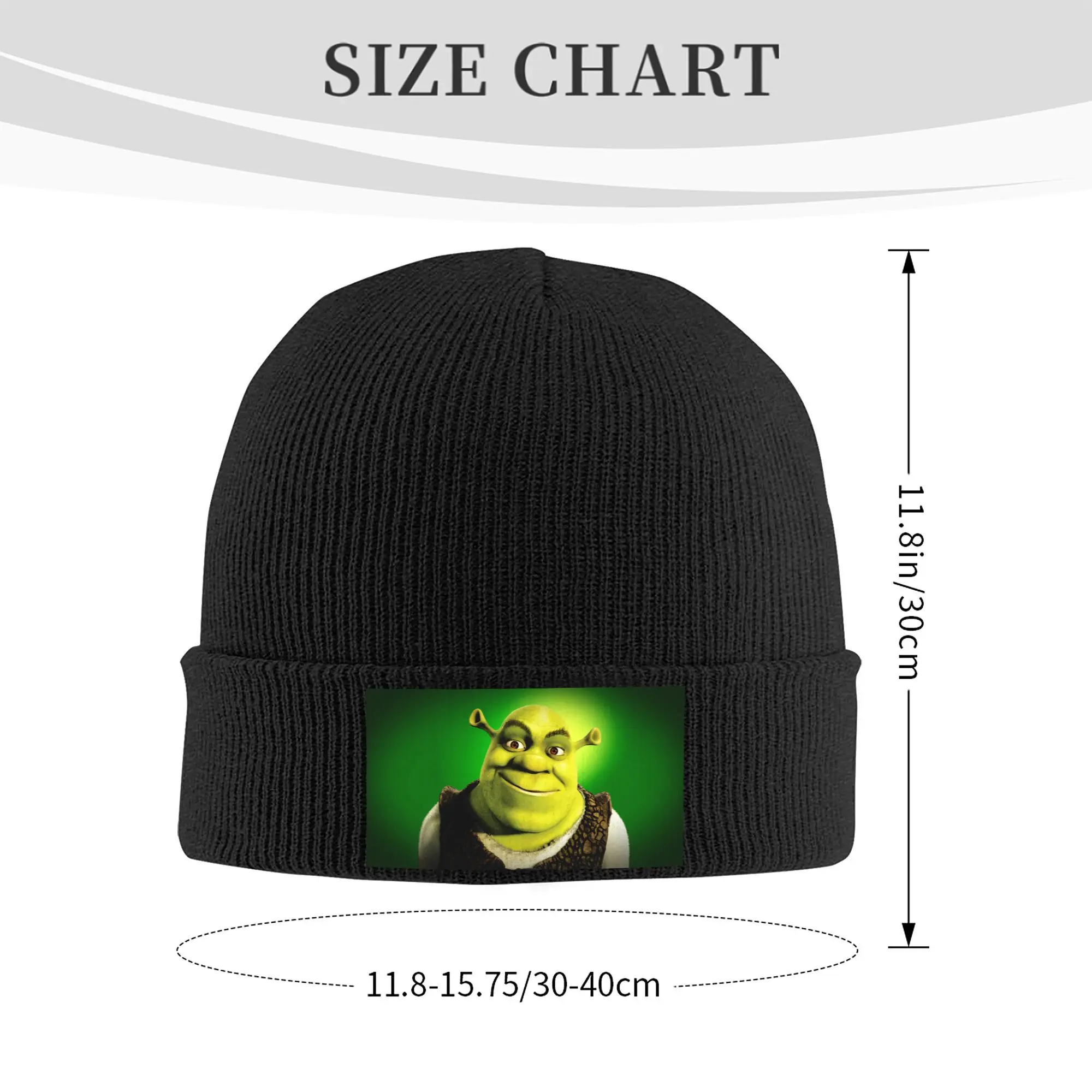 Custom S-Shreks Think Skullies Beanies Caps Hip Hop Winter Warm Women Men Knitting Hat Adult Unisex Cartoon Bonnet Hat