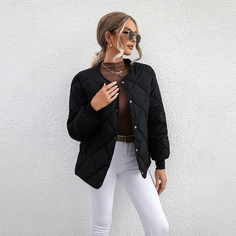 Korean Version Short down Cottonpadded Jacket Female 2025 Spring Season Fashionable Ladies' Cotton Coat Warm Stylish