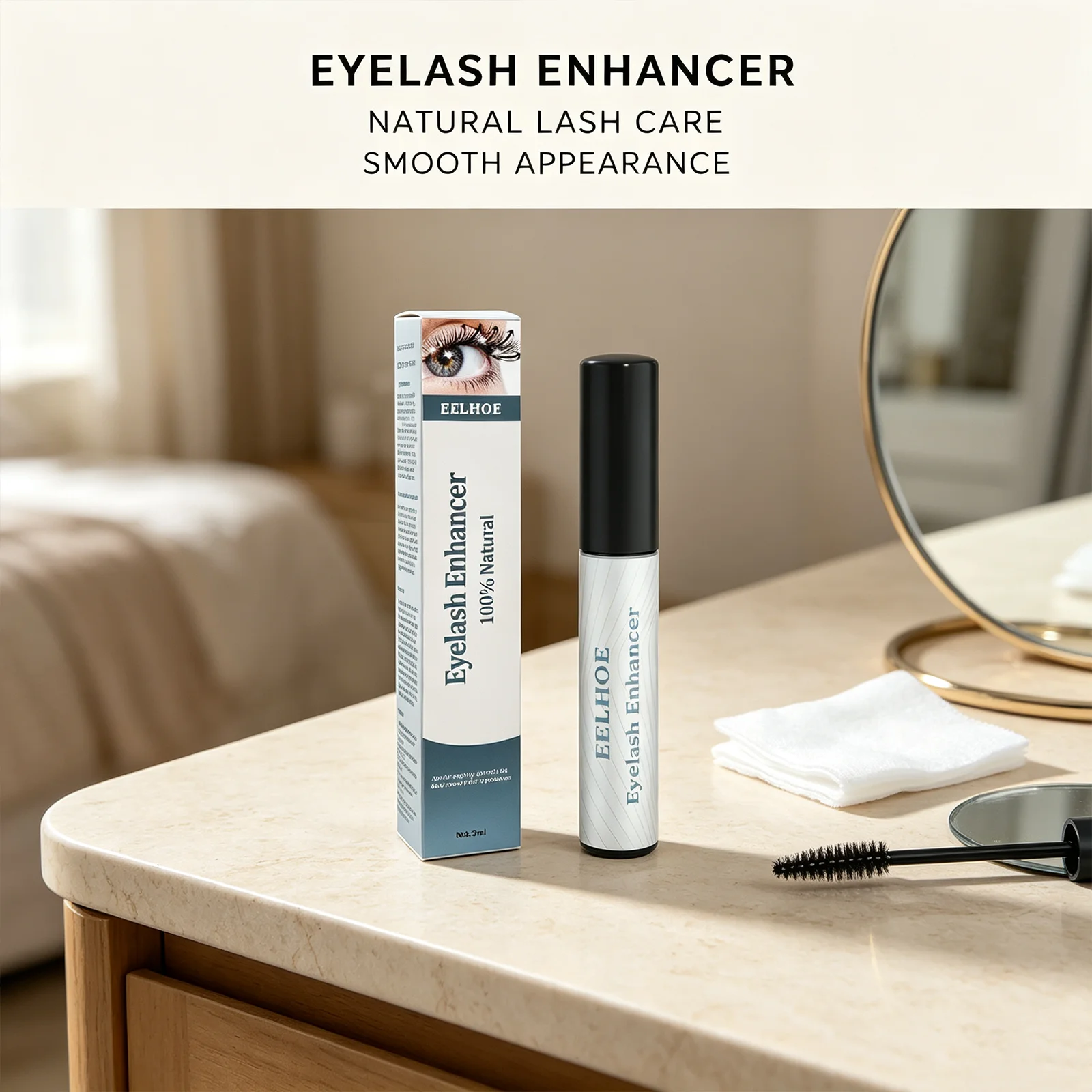 Eelhoe Natural Eyelash Serum Eyelash Root Nourishment Lash Healthy Growth Improvement Safe Gentle Formula  Lash Care Serum 3mL