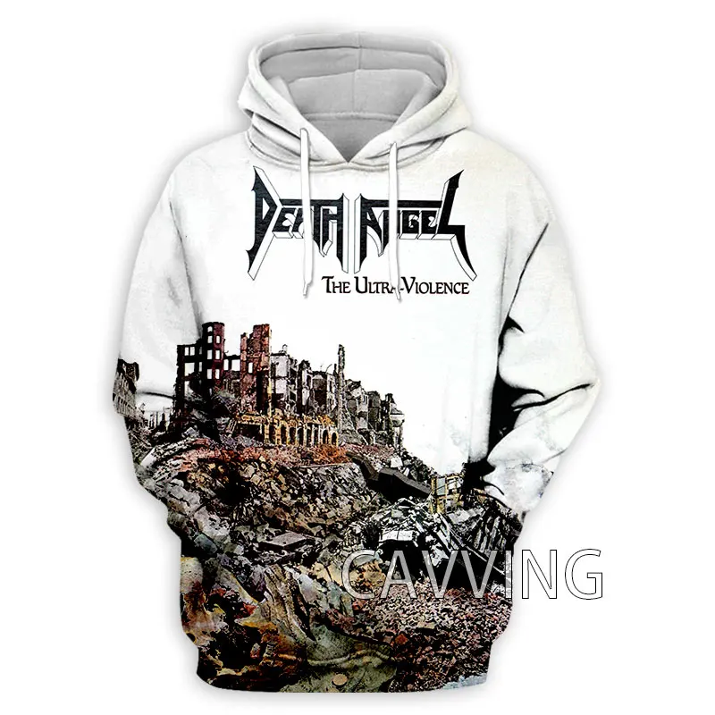 Sudadera con capucha de la banda del Ángel de la muerte para hombre y mujer, prenda de vestir con estampado 3D, estilo Harajuku, HIP HOP