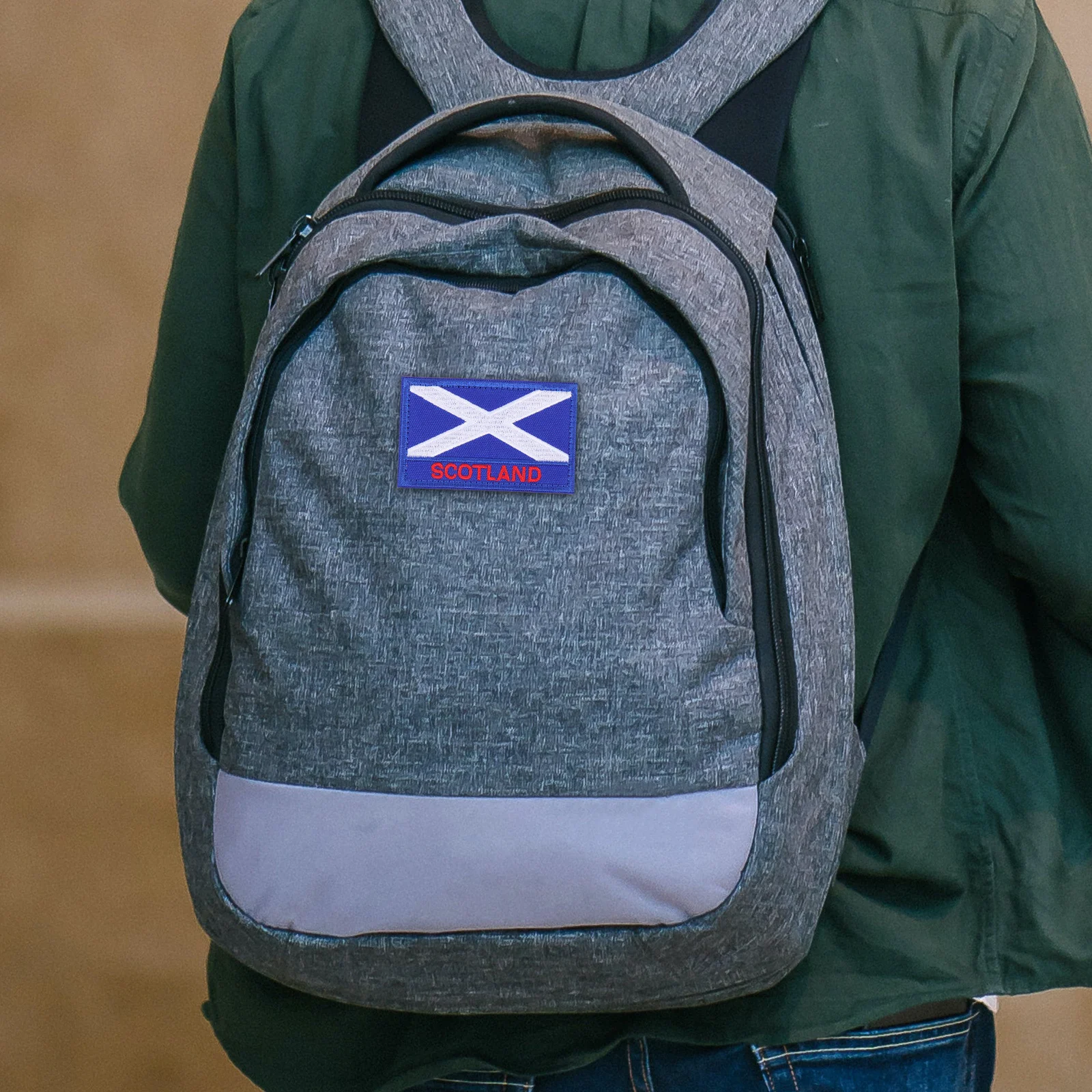 

2Pcs Scotland Flag Patches Waterproof Polyester Embroidered Applique for Backpacks Hats Vests Clothes Decor DIY National Flag