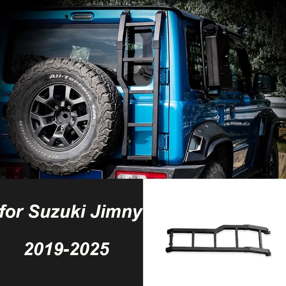 

Для Suzuki Jimny 2019-2025 JB64 JB74: Защитная рамка-лестница для задней двери автомобиля, аксессуары для багажной двери