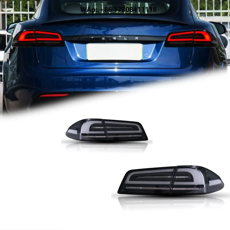 FT Car Lights For  Model S LED Taillights 2023-2026 Upgrade LED Tail Lamp Dynamic Turn Signal Light Car Taillights Assembly