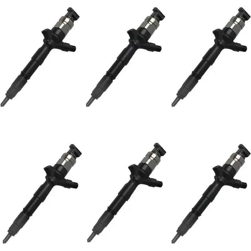 

6 pcs Fuel Injector 095000-738 #095000738 #095000 738 #095000-7761 Compatible with Toyota Hiace Hilux 2KD-FTV 2.5D Engine