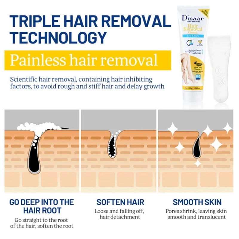 여성 및 남성 전용 제모 크림 음모 비키니 바디 다리 및 겨드랑이