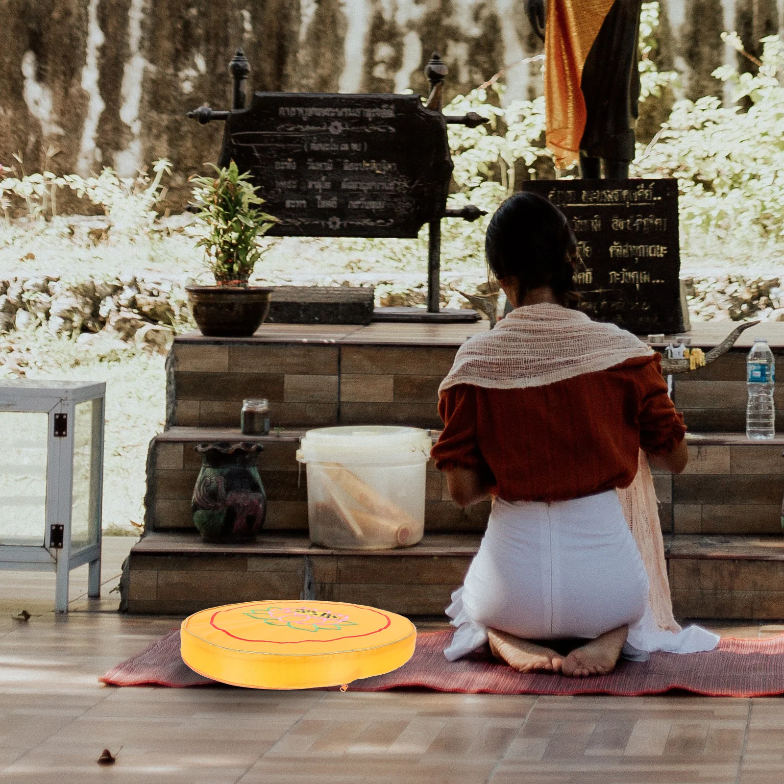 

Prayer Mat Meditation Cushion Round Seat Pillow Zafu Floor Pad Yoga Bolster Tatami Cushion for Sitting Comfort 2024 New Design