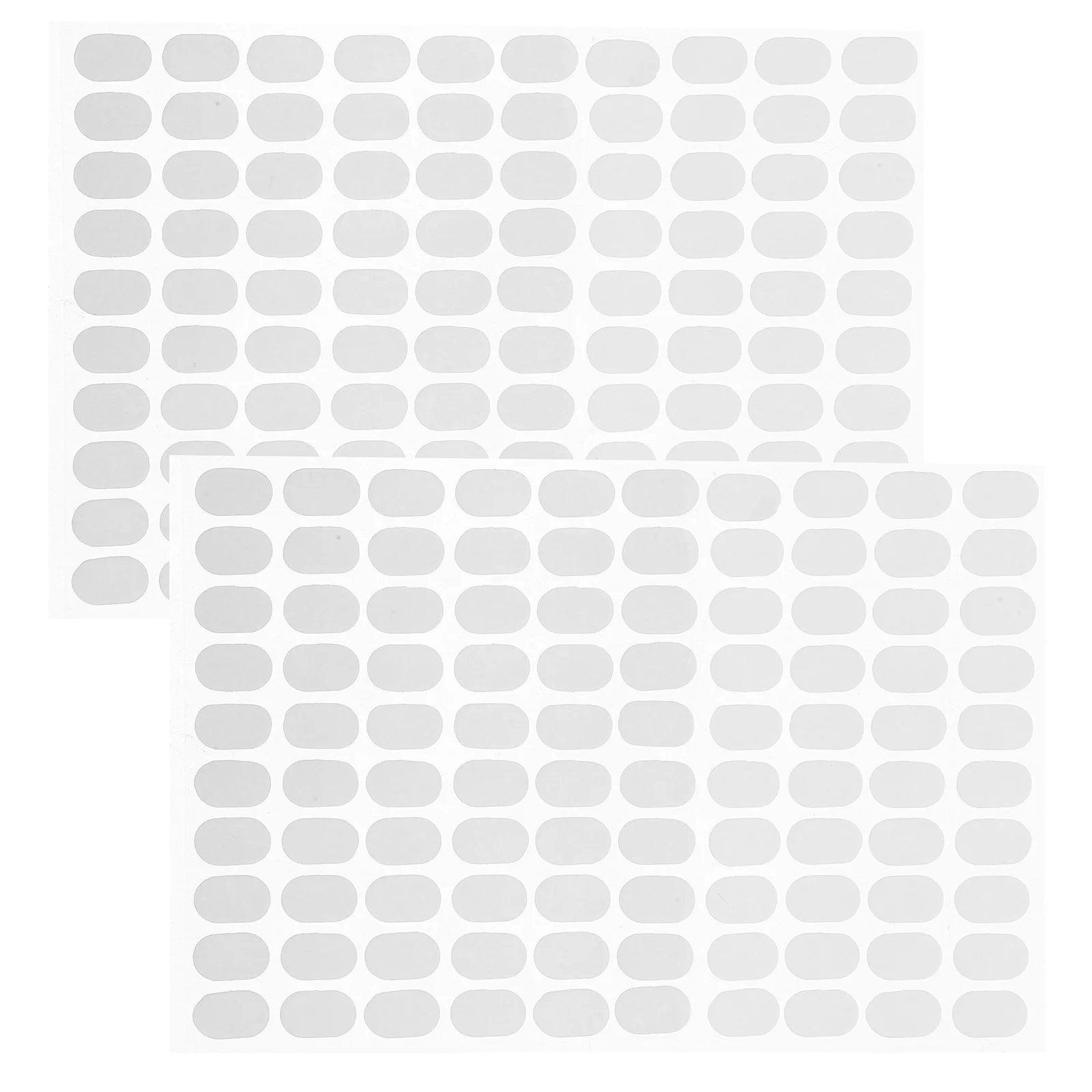 2 fogli adesivi biadesivi per supporto per unghie, trasparenti, a tenuta forte, per display per nail art, punti adesivi per manicure francese