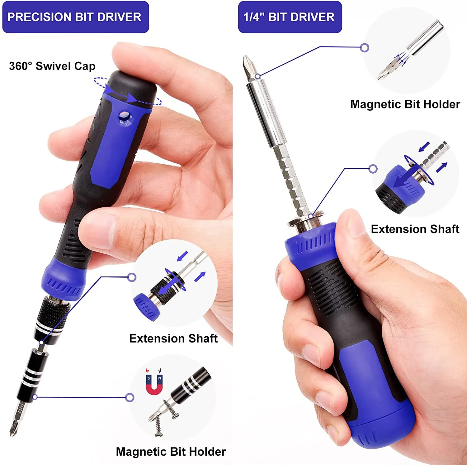 190 In 1 Screwdriver Set Magnetic Phillips Slotted Torx Screw Bit + Bag Repair Hand Tool For Mobile Phone Notebook Iphone