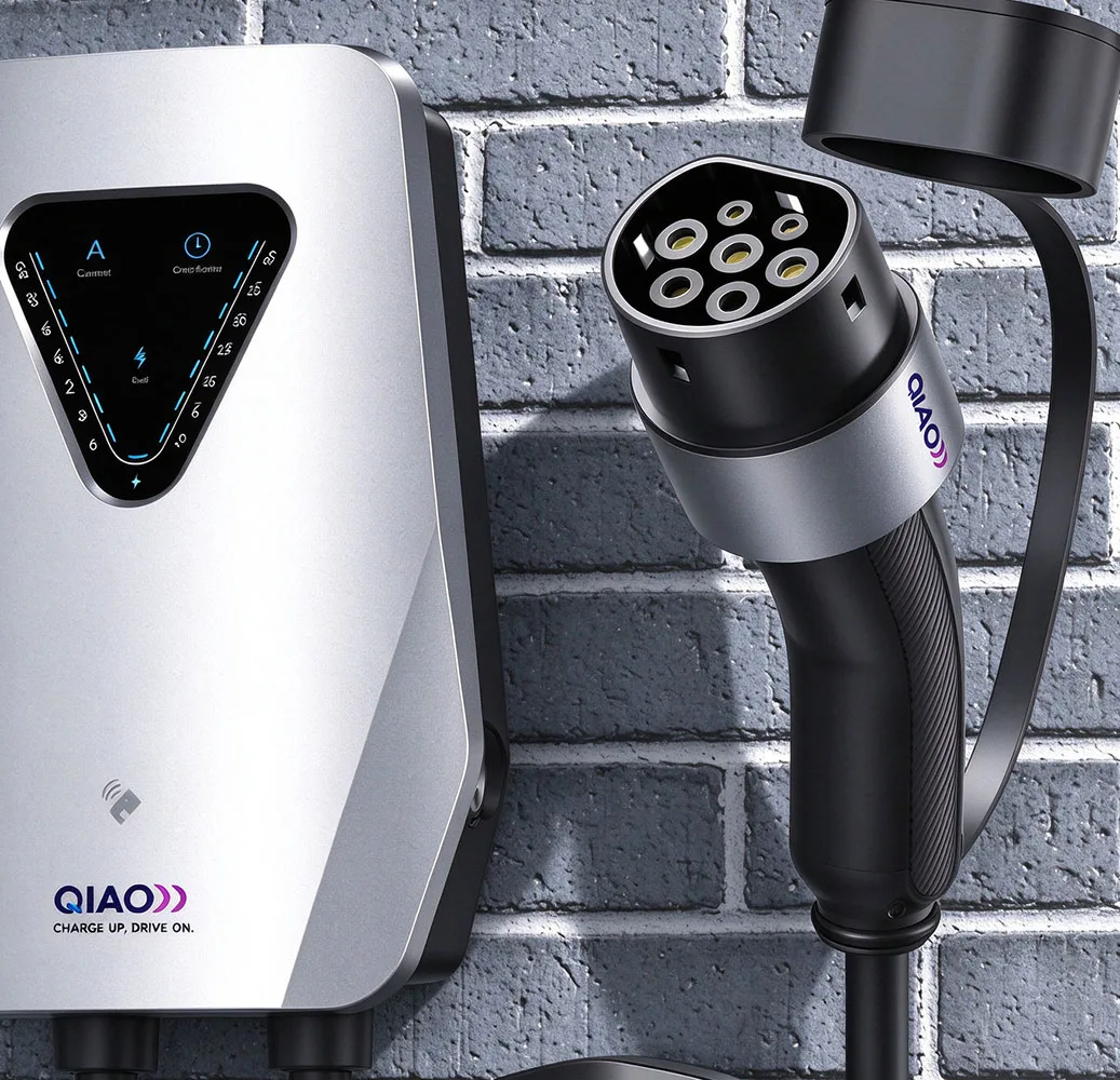 7.4KW Type2 Wallbox EV Charger 32A Electric Vehicle Car Charging RFID Card WiFi BT APP Control Adjust Current Timer
