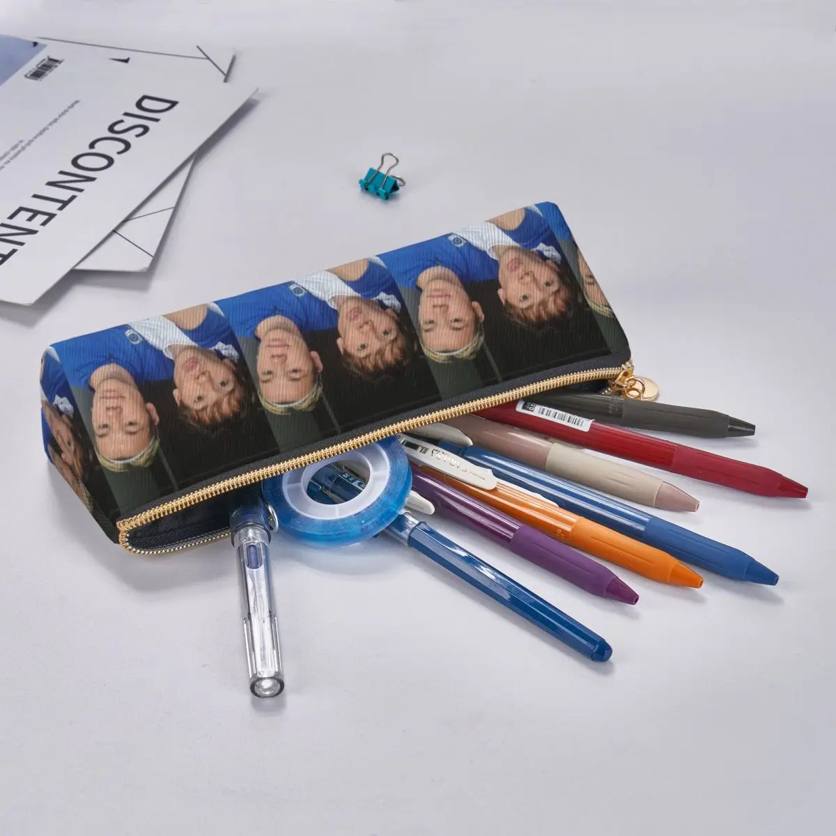 ماركوس ومارتينوس السويد النرويج يوروفيجن مقلمة مقلمة الحقيبة لوازم القرطاسية صندوق القلم حقيبة أقلام رصاص لهدايا الطلاب #5