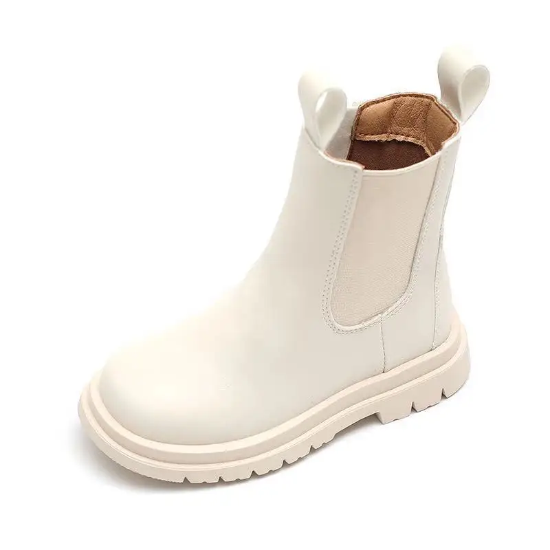 Autumn Winter Toddler Girl Boots New Chelsea Boots for Children Winter Leather School Shoes Girls Snow Kids Motorcycle Hige Boot