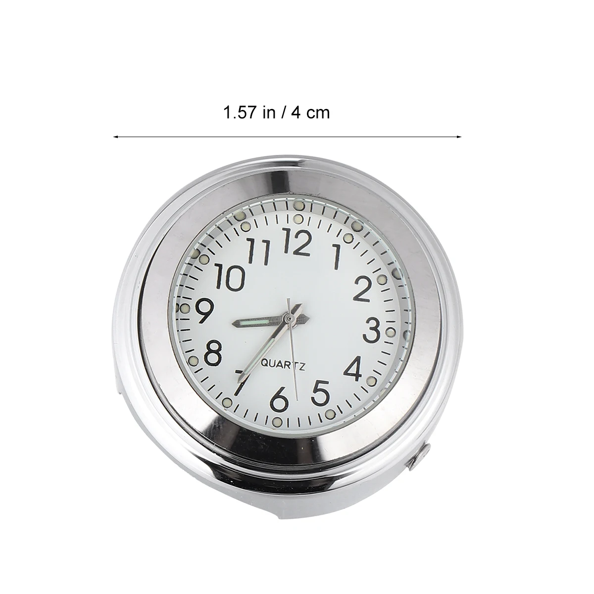 

Luminous Motorcycle Handlebar Clock Aluminum Alloy Durable Bike Timepiece Easy Read Night Fluorescent Dashboard Mini Quartz