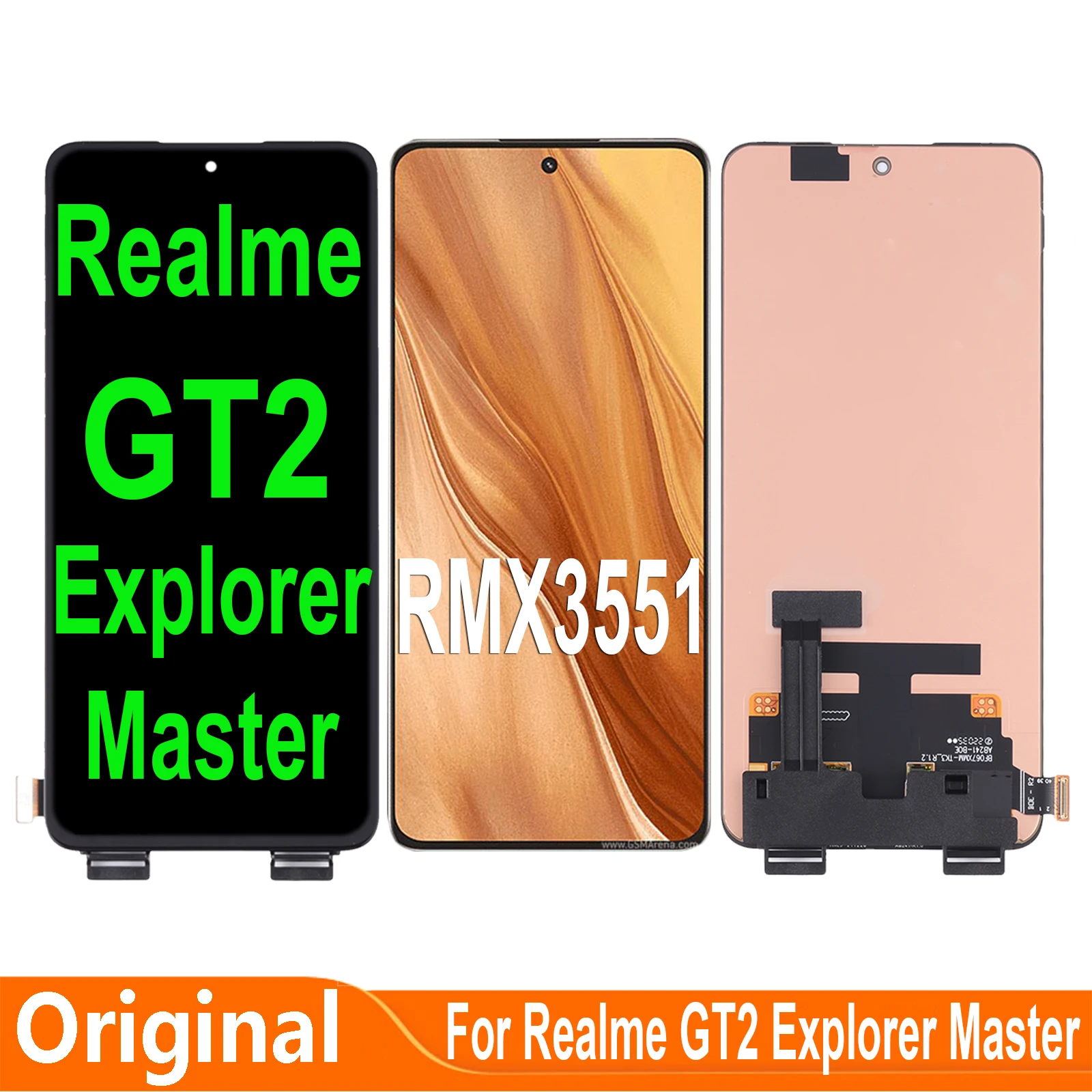 

For OPPO Realme GT2 Explorer Master Edition RMX3551 LCD Display Touch Screen Digitizer Assembly