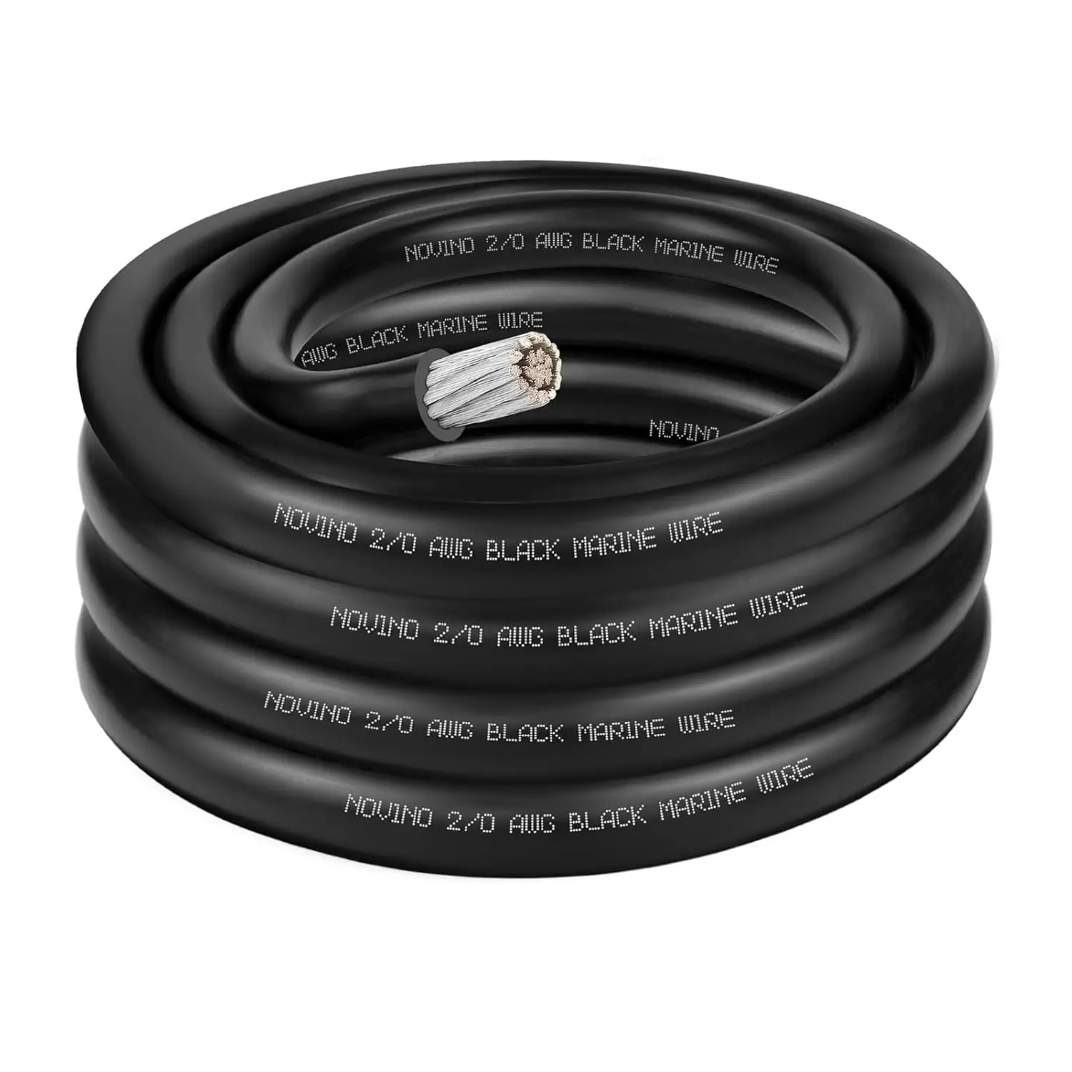 

2/0 AWG 10ft Tinned Copper Marine Battery Cable for Boat RV Truck Solar Generator