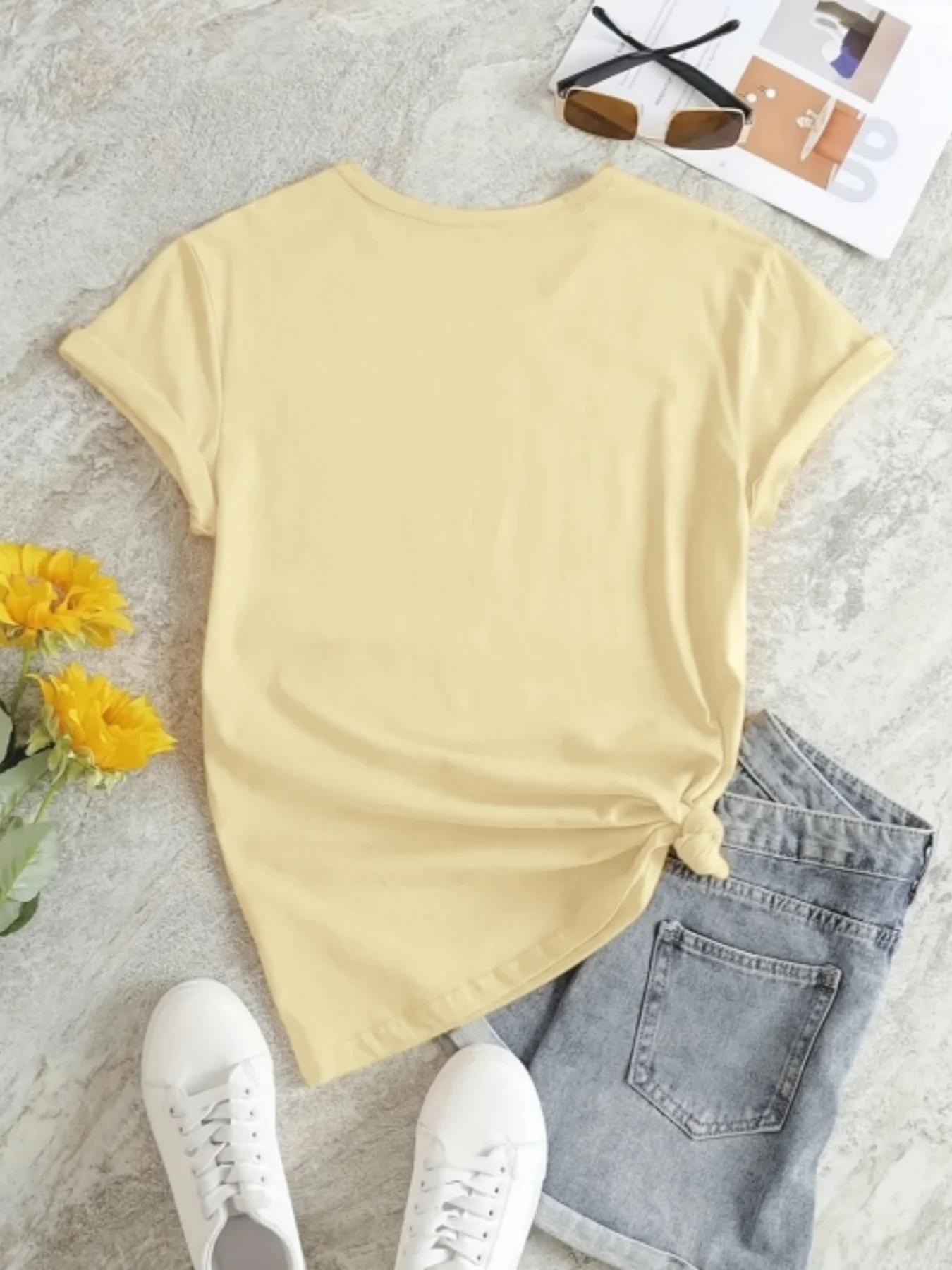 T-shirt da donna preferita alla moda e versatile, l'articolo I recentemente acquistato, come regalo quotidiano, per le vacanze