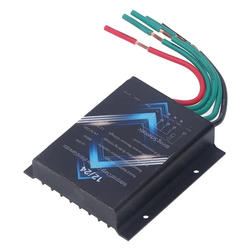 Controlador de carga de turbina eólica, 400W, 12V, 24V, Mini controlador de generador de viento, IP67, resistente al agua