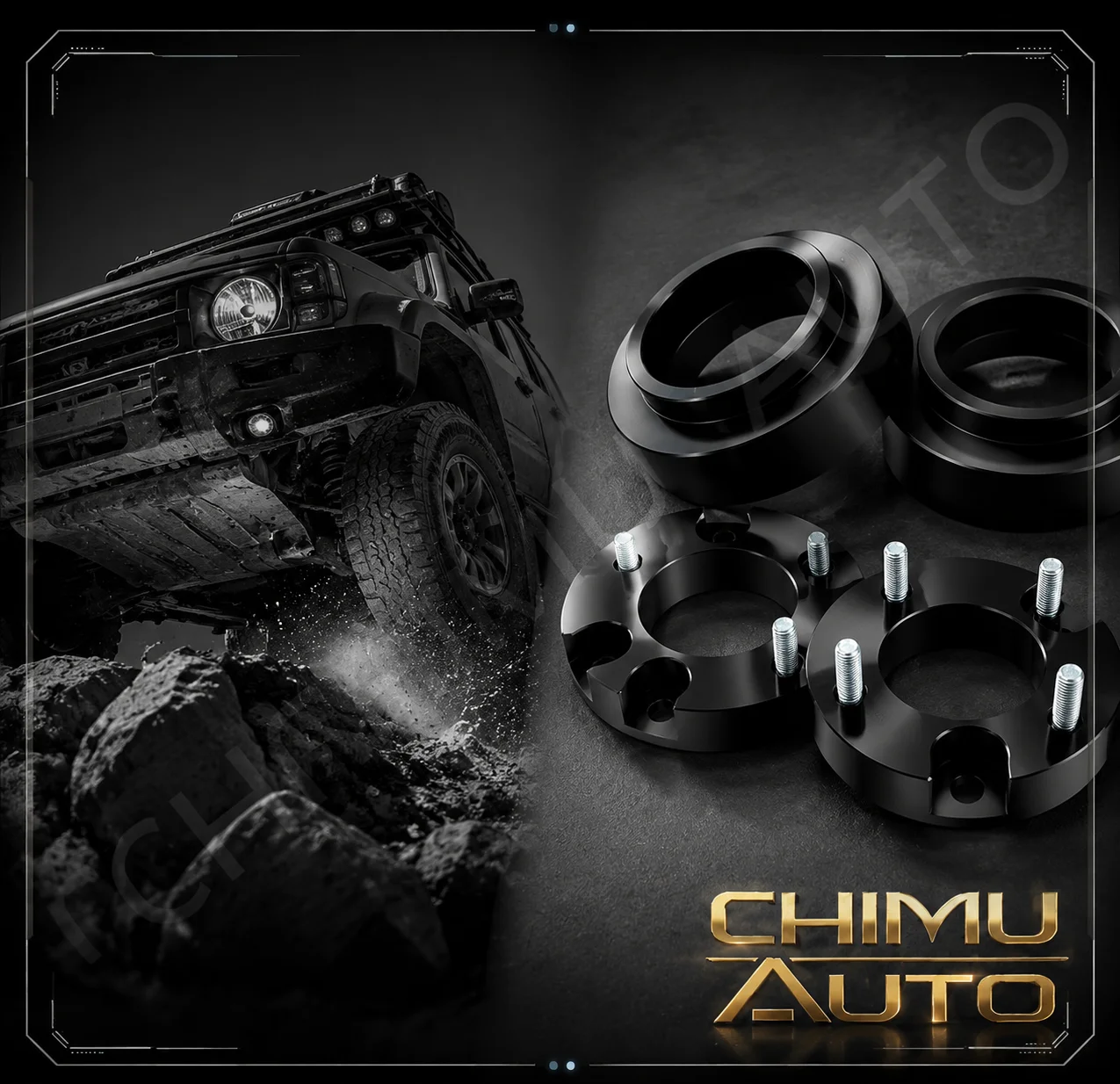 【CHIMU AUTO】2 Inch Front Rear Suspension Lift Kit Spacers for Great Wall Haval H5 Leveling Kit Forged Aluminum