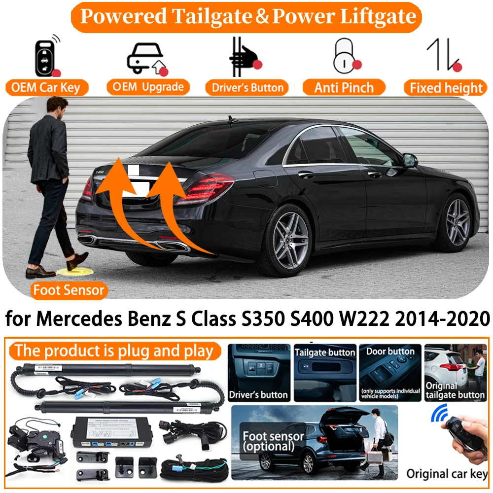 

Car Powered Tailgate for Mercedes Benz S Class S350 S400 W222 2014-2020 Automatic Electric Power Tailgate Tail Gate Lift kit