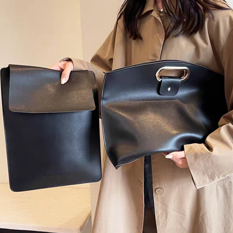 Custodia per laptop in pelle PU da lavoro di lusso con nome personalizzato Borsa tote di grande capacità con incisione di iniziali Borsa da donna alla moda