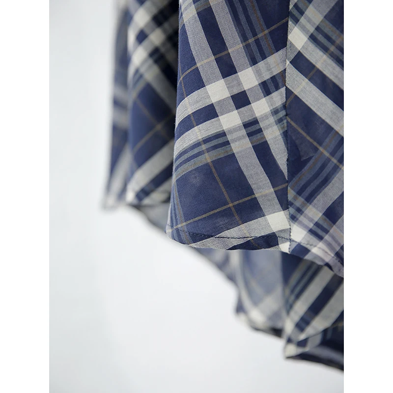 Gilet Ne Svel a Quadri Retrò da Donna, Vestibilità Slim, Versatile, Stratificato, Novità Primavera-Estate in Misto Cotone