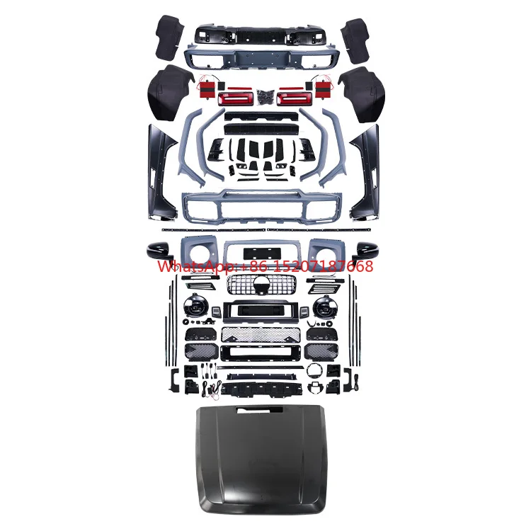 

For Benz G-class W463 upgrade to W464 B Style Body kit hood front bumper rear bumper grills fender