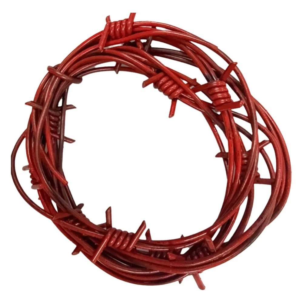 2.5M Halloween Barbed Wire Plastic Bendable Barbed Tape Props DIY Simulated Halloween Party Decorative beard grooming Wire