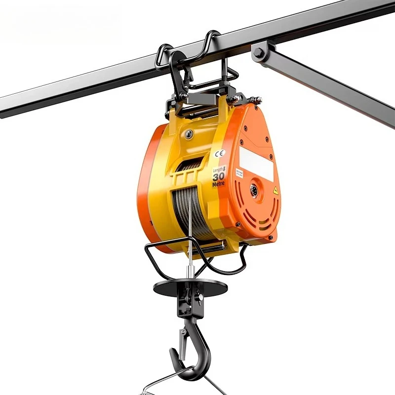 

Маленькая электрическая таль King Kong, 220 В, кран, небольшой бытовой подъемный пульт дистанционного управления, кондиционер, тросовый подъемник