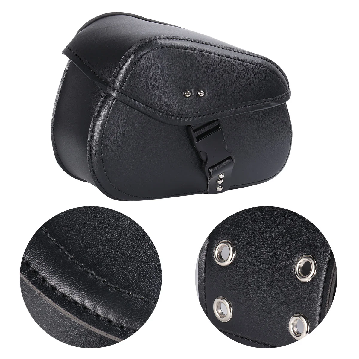 

Motorcycle PU Saddlebag Hanging Pouch Double Layer for Electrocar Waterproof
