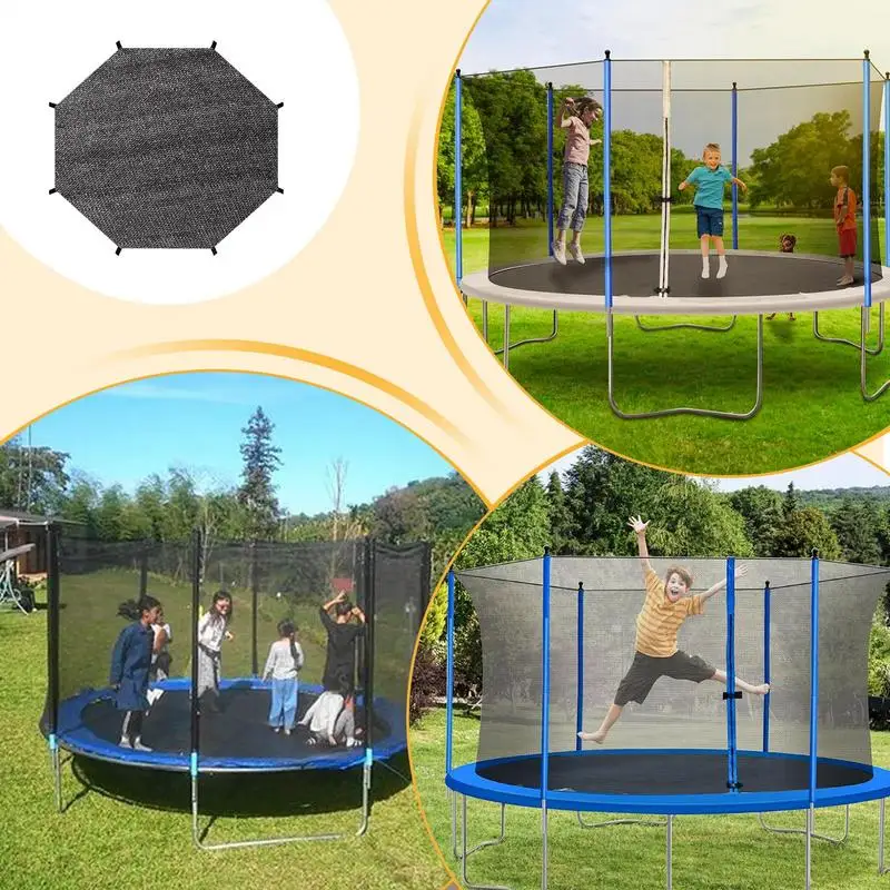 Round Trampoline Sunshade Cover Mesh Material Trampoline Protective Tool For Picnics Backyards 6/8 poles trampoline accessories
