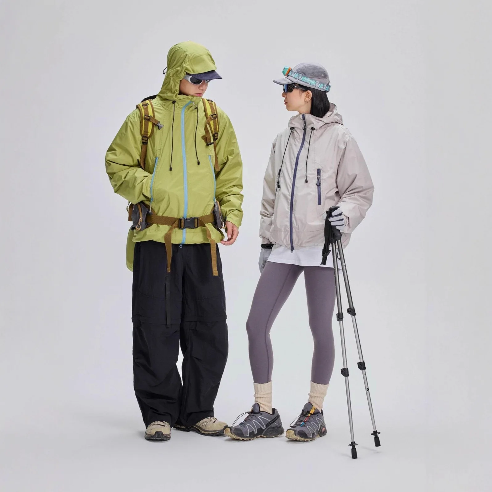 Giacca da esterno impermeabile 3 in 1 per uomo donna staccabile piumino d'anatra interno coppia sportiva cappotti da trekking piumino da uomo JK-135