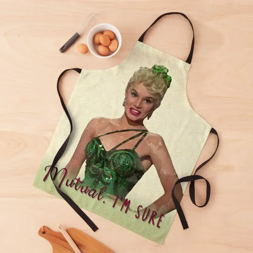 

Mutual, I'm Sure - White Christmas Apron work gowns for women cleaning Beauty Barista kitchen jacket woman Apron