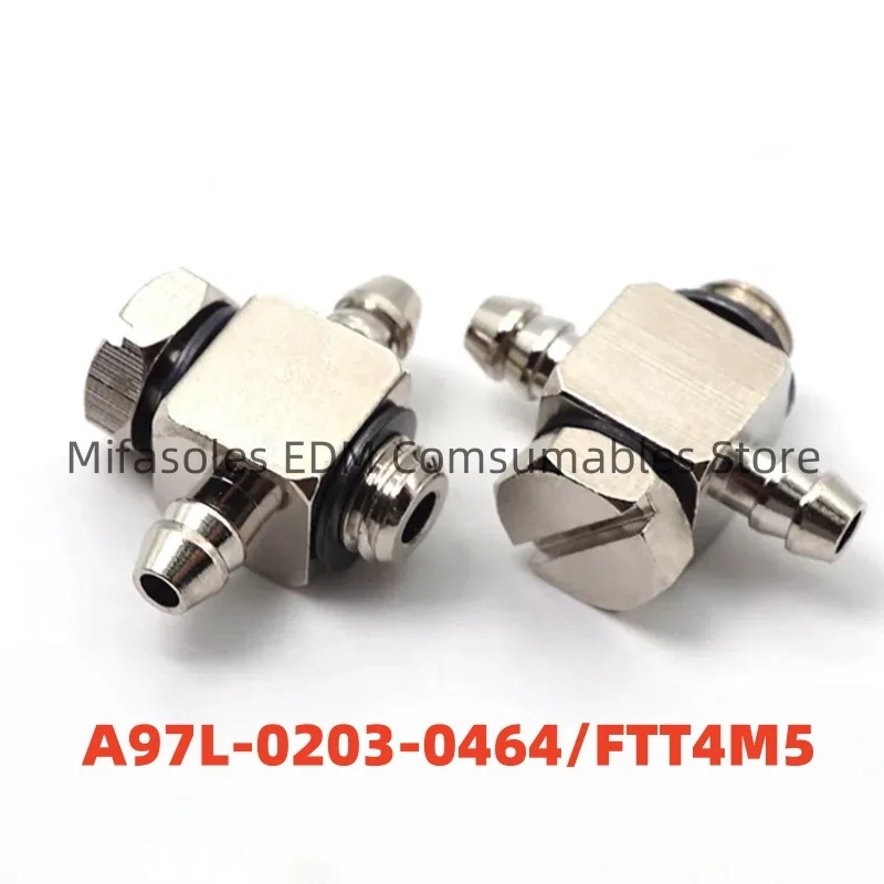 EDM A97L-0203-0464/FTT4M5 Elbow Screw Joint A97L-0203-0464 T-Branch Elbow Connector For Fanuc series CNC Wire Cut Machine Parts