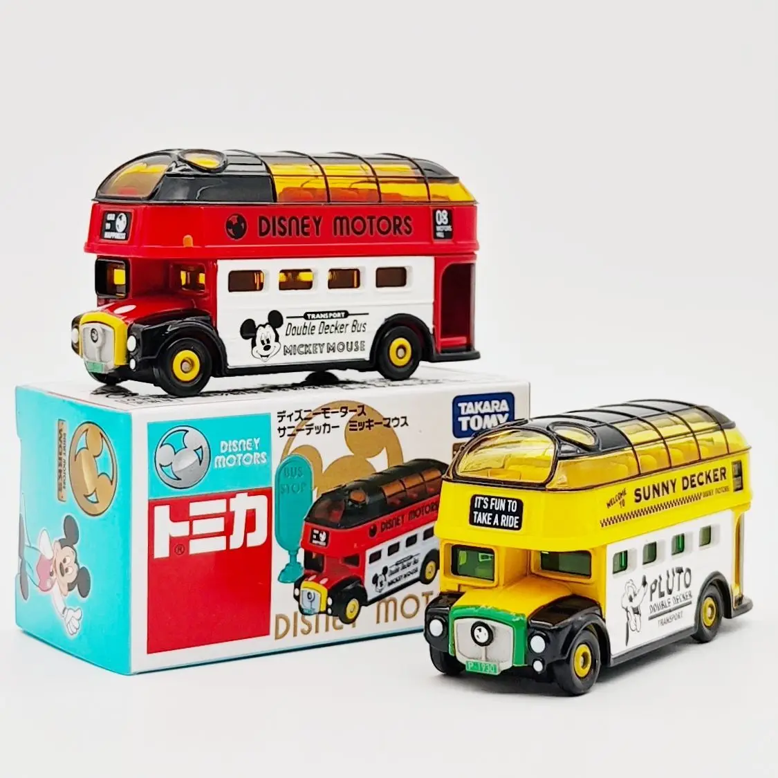 

TAKARA TOMY Disney Mickey Plutos Sunshine Bus Alloy Toy Car Model Collection