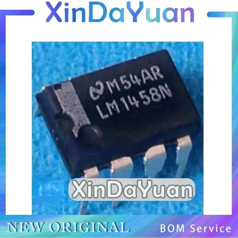 10  pcs  LM1458N DIP-8  LM1458  Double-operated Amplifier