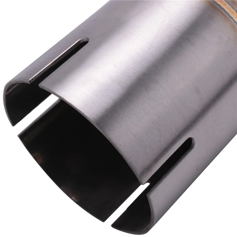 

4X Motorbike Middle Exhaust Middle Mid Link Pipe Connector For Kawasaki Z900 2017-2018 Without Exhaust Muffler