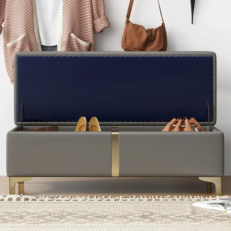 

Табурет-шкаф для обуви, табурет для прихожей, низкий табурет для хранения вещей у входа, табурет для хранения у изножья кровати