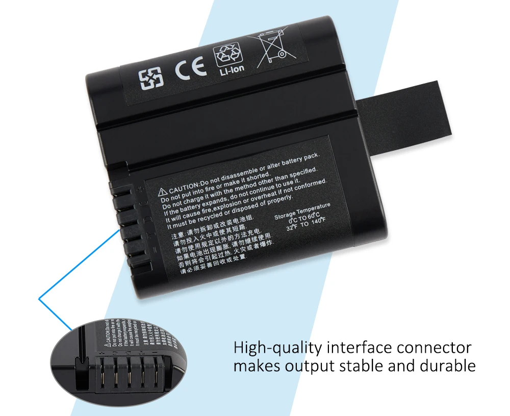 KSE2057 Li-Ion Replacement Battery Pack For GE PT900 Portable Ultrasonic Liquid Flowmeter For NCTech Iris360 Camera