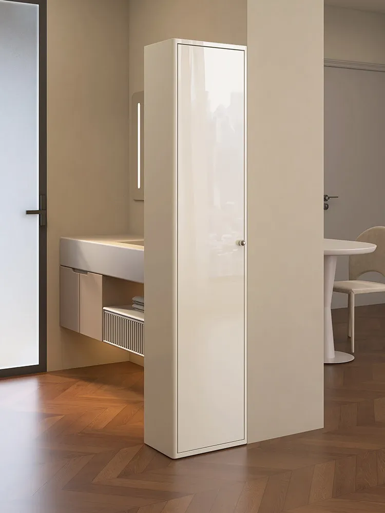 Household bathroom, living room, bathroom, dry area partition cabinet, steel small apartment, high vertical storage cabinet