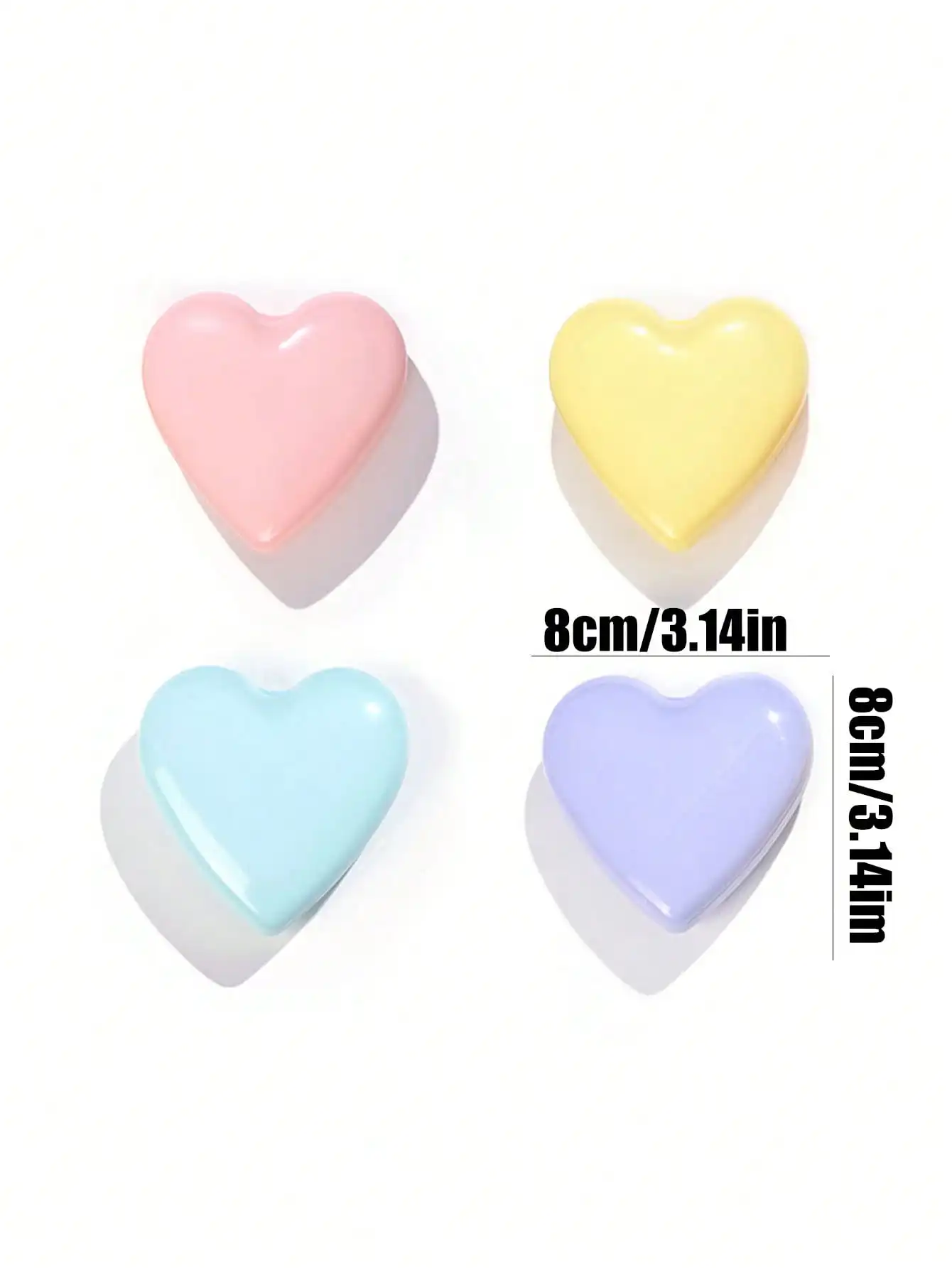 1/3 Piece Set Heart-Shaped Folding Massage Comb - Valentine's Day And Party Gift ABS Plastic Material Birthday Gift for Women Bo