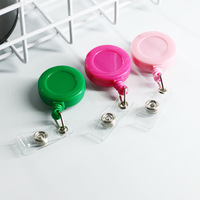 Retractable Steel Cord Pull Reel Keychains Spring Buckle Clasp Wire Rope Key Ring Recoil ID Card Holder Key Chain Multiple Tools