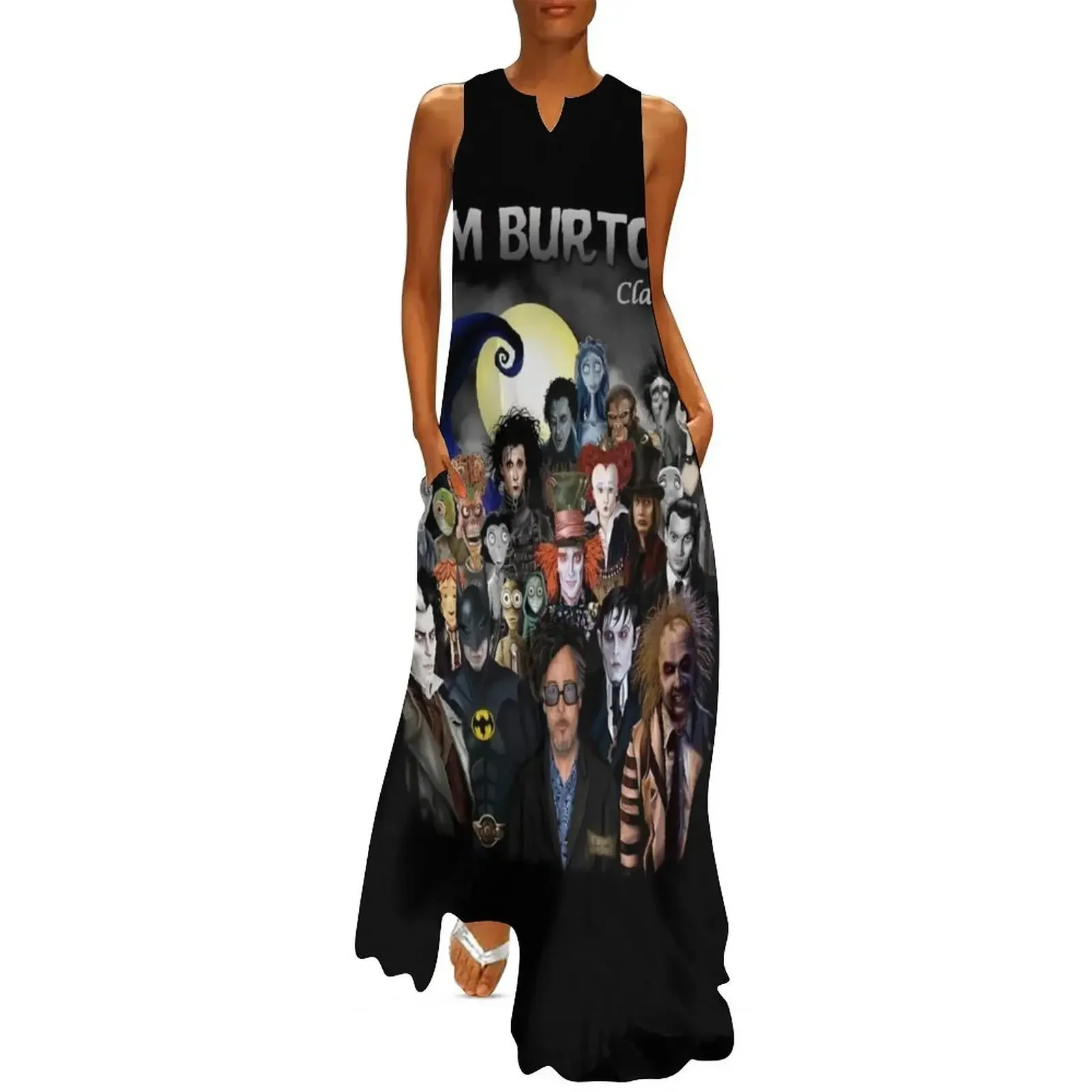 

Tim Burton Classics Long Dress Female clothing women's summer jumpsuit prom dresses 2025 evening dresses ladies Dress