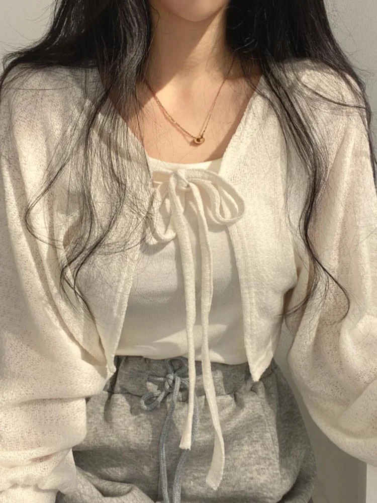 

Women's Thin Sun Protection Outerwear ort Coat Top Summer Svel V-Ne Long Belted Loose Fit Commute Sle