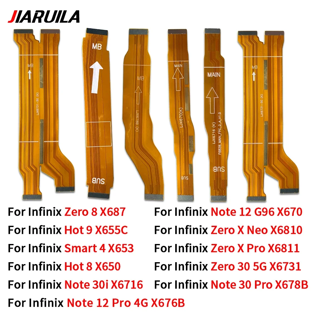 NEW For Infinix Hot Note Smart Zero 4 8 9 12 30 30i X Pro Neo 4G 5G Series Motherboard Main Board Connector Flex Cable