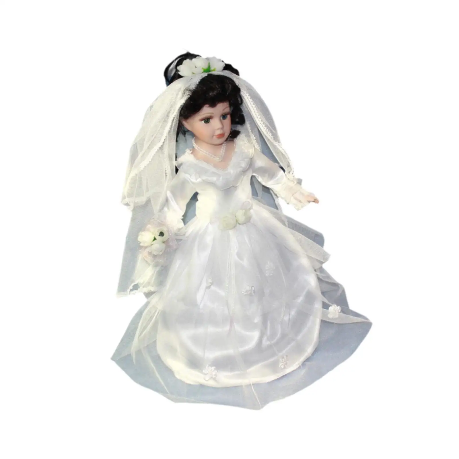 

Фигурка куклы-невесты, скульптура куклы-невесты, расписанный вручную реквизит для фотосъемки, коллекционный сувенир для подарка на день рождения